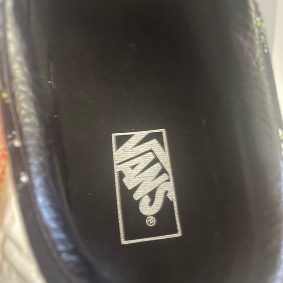 Vans Black and White Floral Sneakers sz 7.5 - Picture 12 of 14